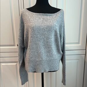 NWT! Super Soft Boatneck Gray Women's Sweater